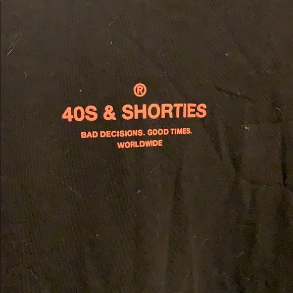 Black 40S & Shorties t-shirt - Picture 2 of 3
